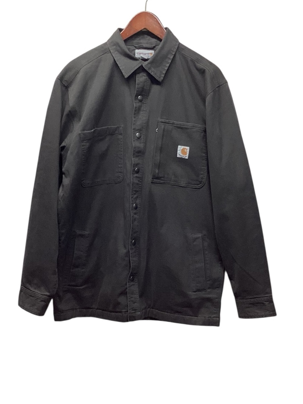 Carhartt Rugged Flex Rigby Shirt Jacket Dark Charcoal Gray Medium